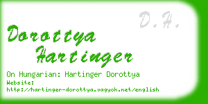 dorottya hartinger business card